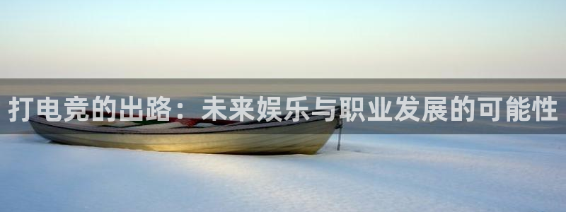 一竞技官方网站入口：打电竞的出路：未来娱乐与职业发展的可能性